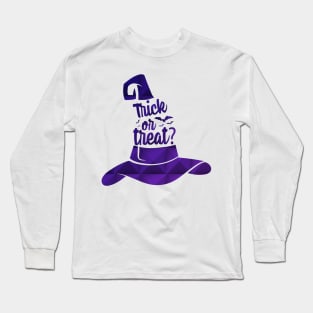 Trick Or Treat Witch Hat Long Sleeve T-Shirt